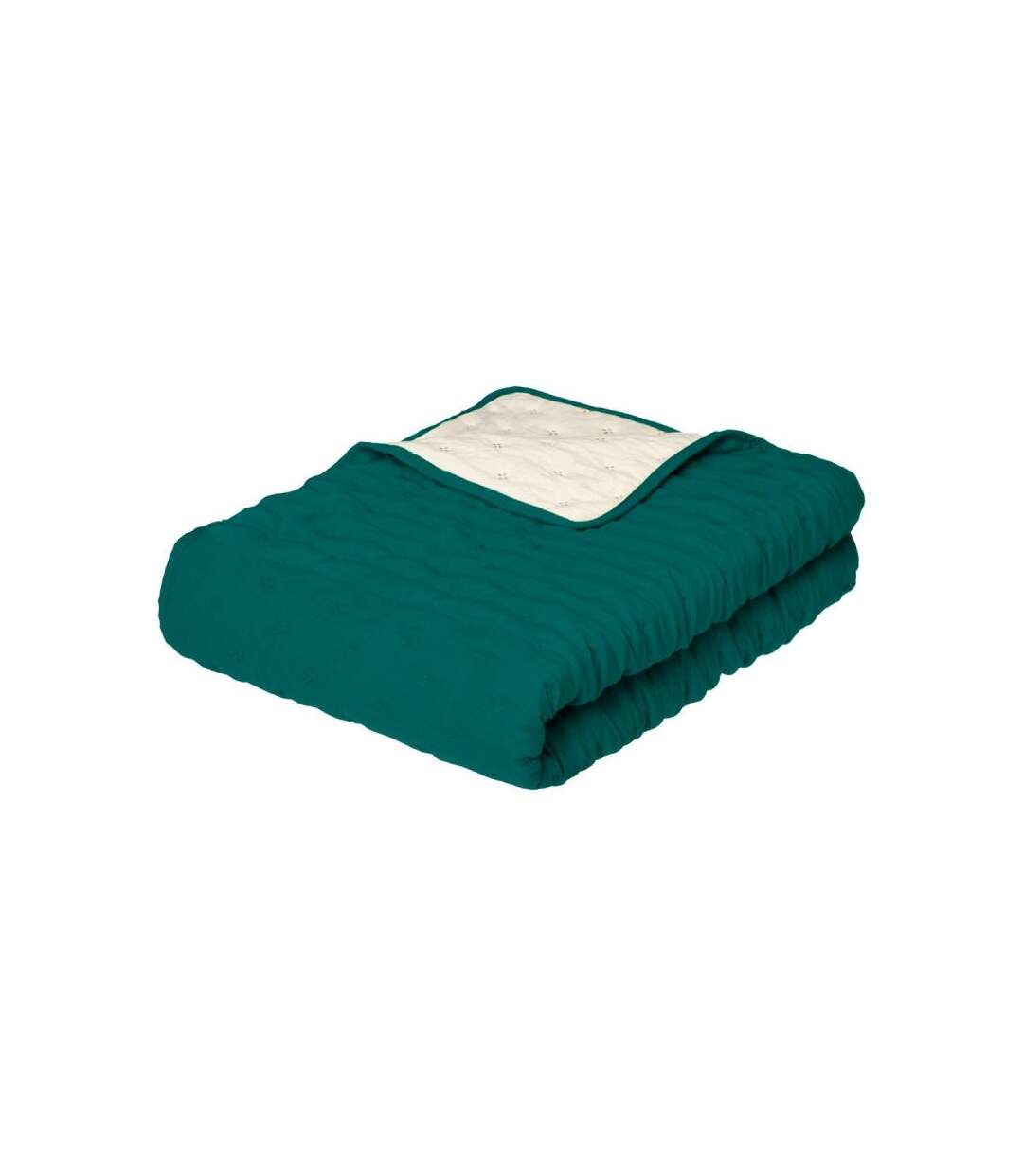 Dessus de Lit Lave 240x260cm Bleu Canard