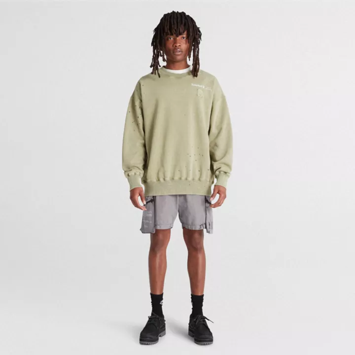 Sweat à col ras du cou Future73 Timberland x A-COLD-WALL* unisexe en vert clair