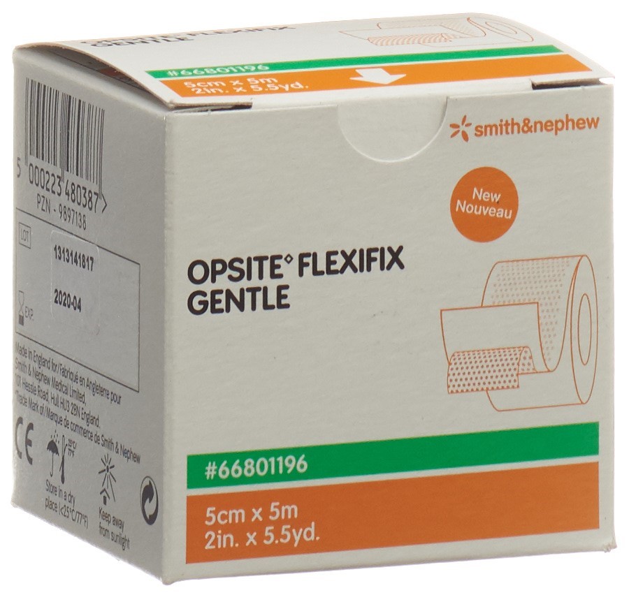 OPSITE FLEXIFIX GENTLE Folienverband<br>1 Stück, 5cmx5m