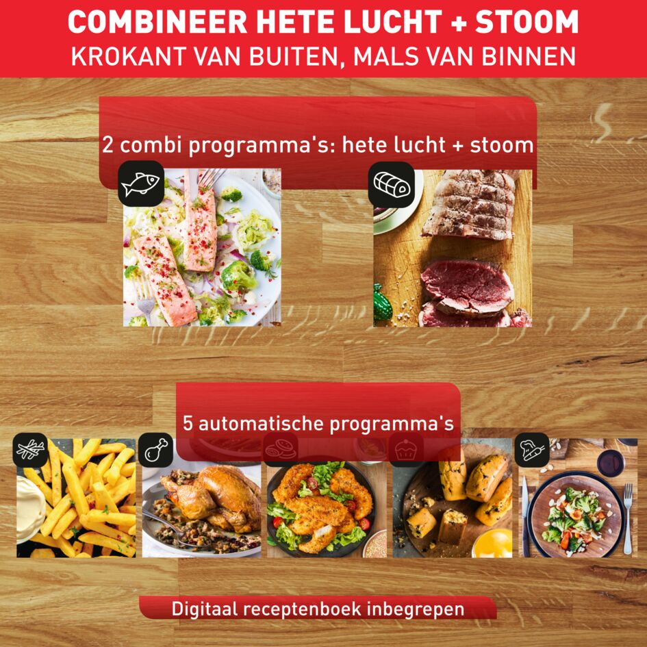Easy Fry Grill & Steam FW2018 Air fryer 3-in-1 - 7 programma's - 6,9 L