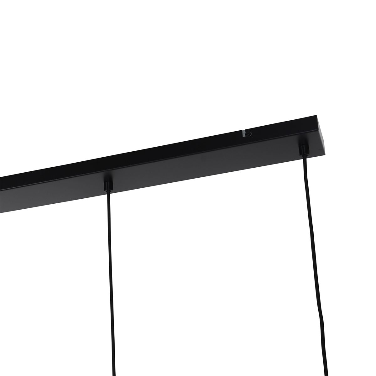 Art Deco hanglamp zwart met smoke glas 4-lichts - Laura