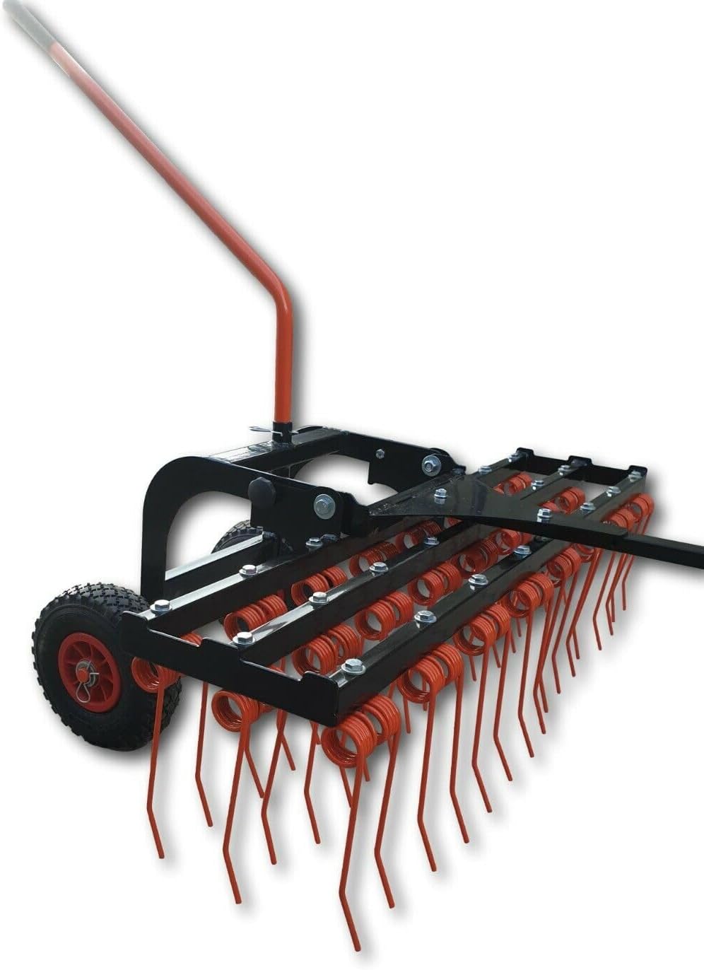 Vertikutierer Rasenstriegel Entmooser Rasenlüfter 120cm PROFI 58 Federzinken