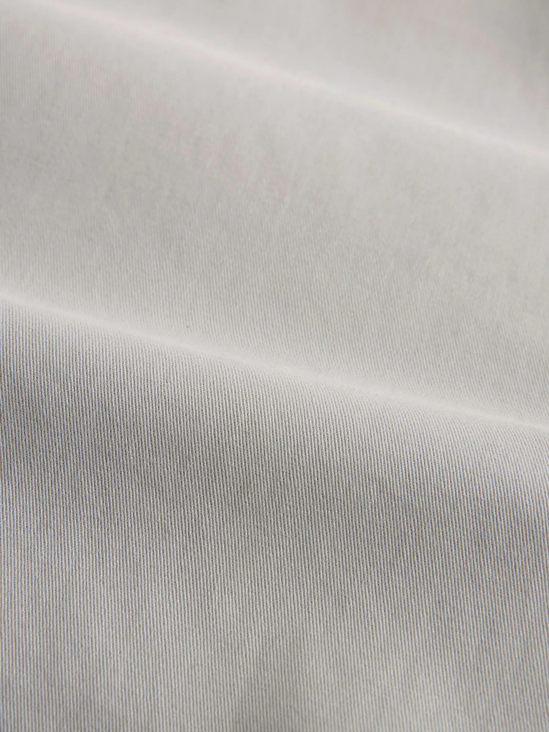 Lichtgrijs - Straight fit - Chinoshort met stretch