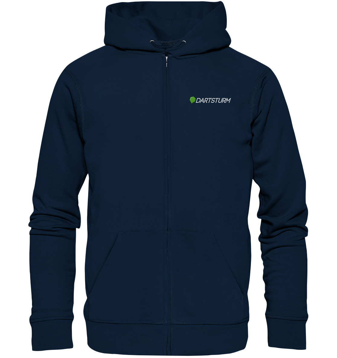 DartSturm - Logo Weiß Zipper (Stick)