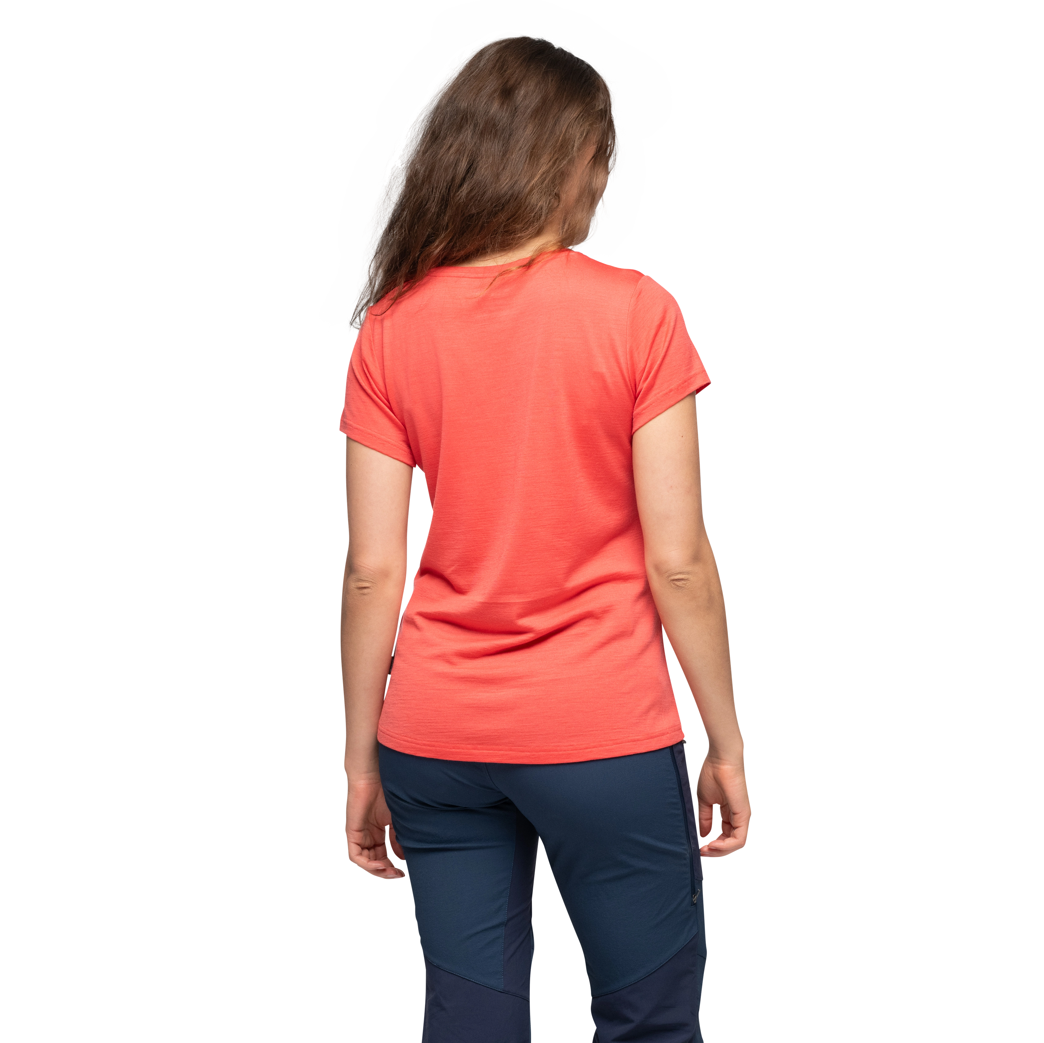 Rabot Emblem Wool Tee Women Peachy Red