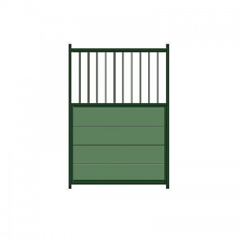Painel misto laqueado para canil, cor verde