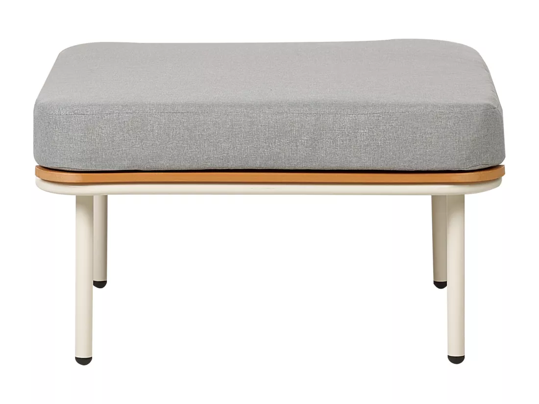 Ottoman de jardin SENISE Métal Gris