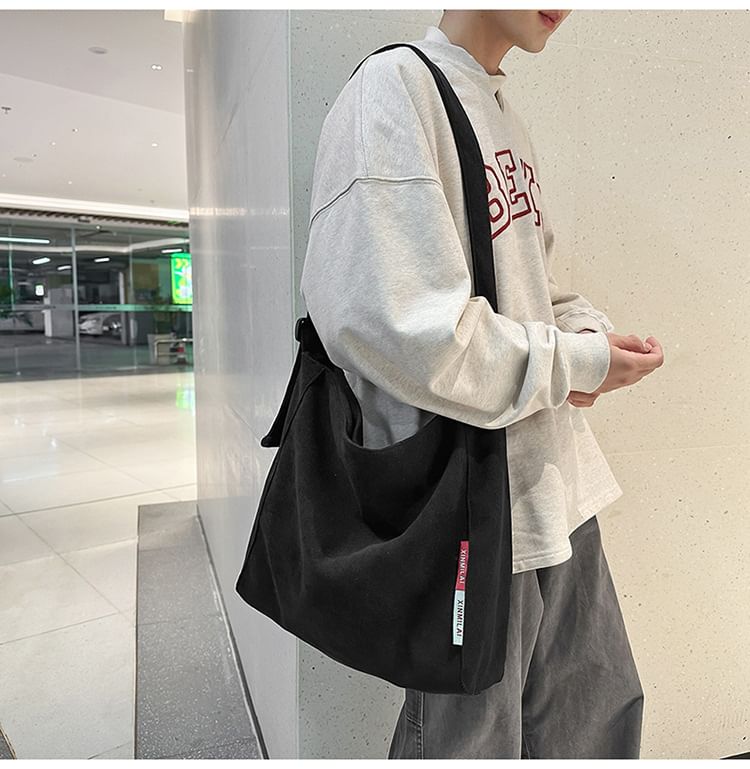 Hikuozy - Effen corduroy crossbodytas