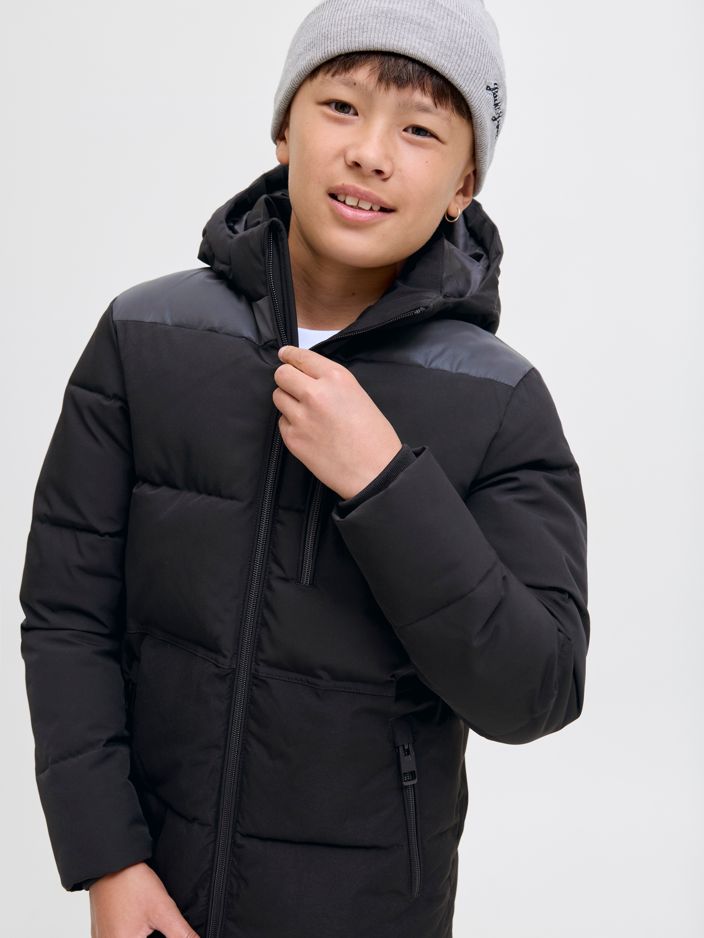 Jack & Jones Junior Steppjacke »JJEOWEN REFLECTIVE PUFFER SN JNR« mit Kapuze