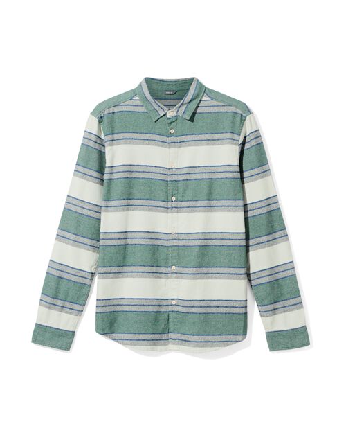 chemise à rayures pour homme blanc cassé