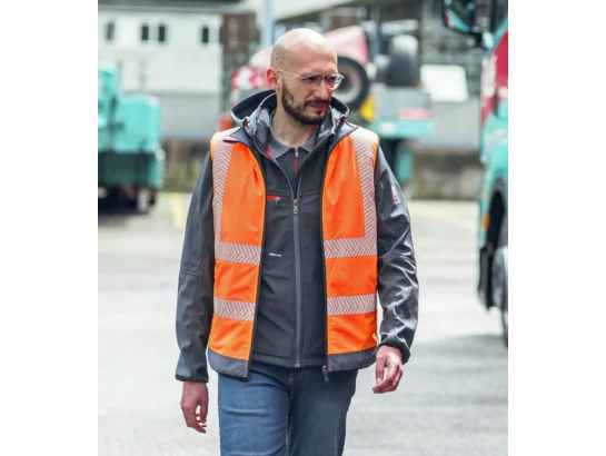 Gilet de travail haute-visibilité réversible orange fluo Würth MODYF