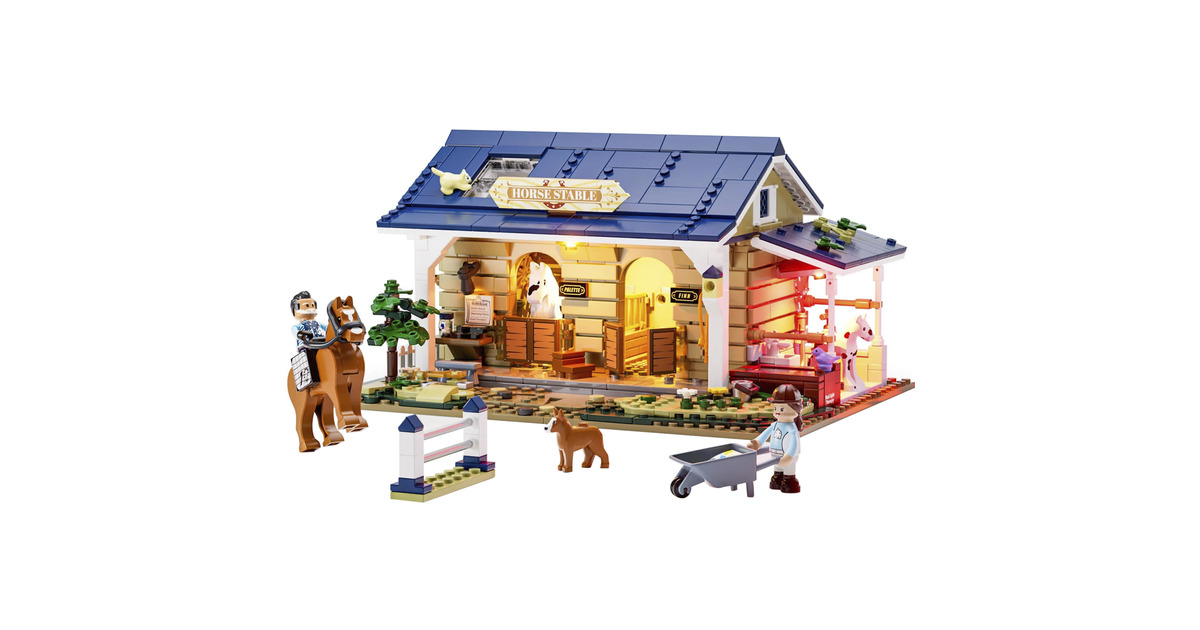 LumibricksFarm Life - Horse Stable Constructiespeelgoed  (F9080)