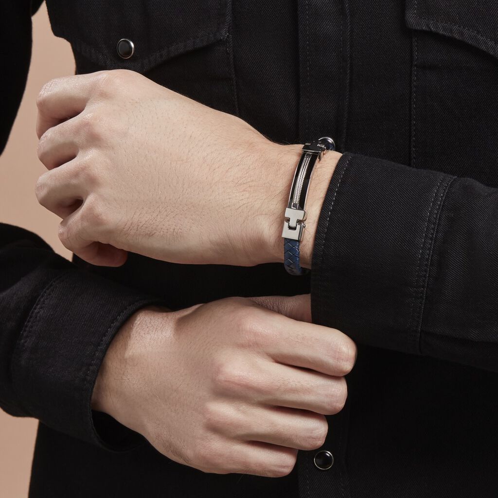 Bracelet Yannick Acier Blanc