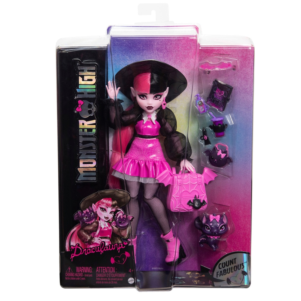 Monster High Draculaura Puppe mit Haustier & Zubehör