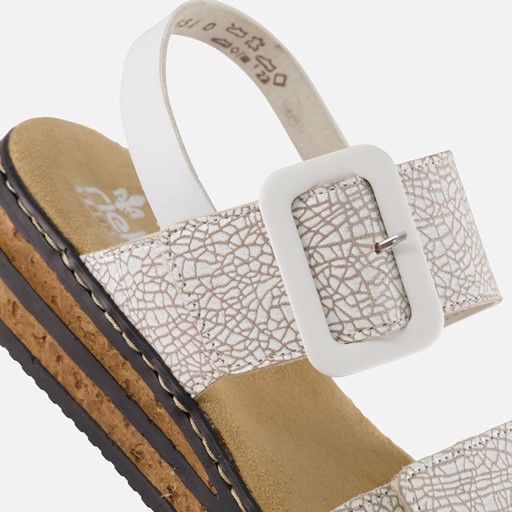 Rieker E1/2 Sandalen wit Synthetisch