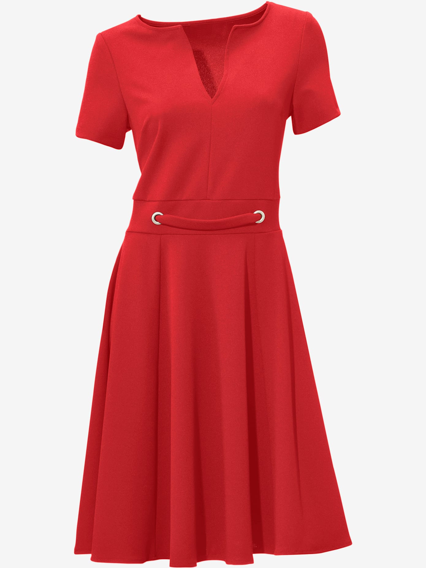 Robe princesse œillets décoratifs à la taille