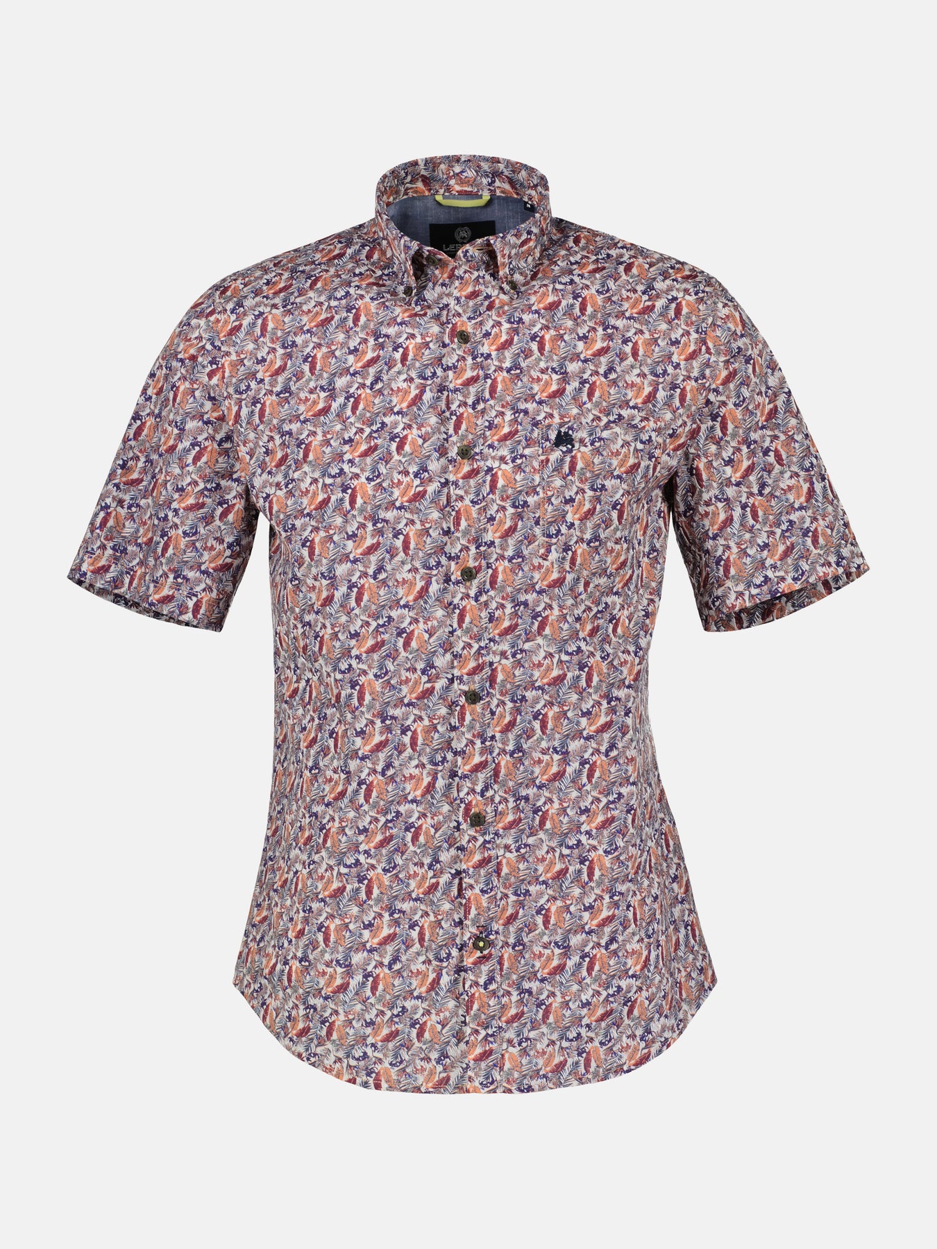 Halbarmhemd mit floralem Print