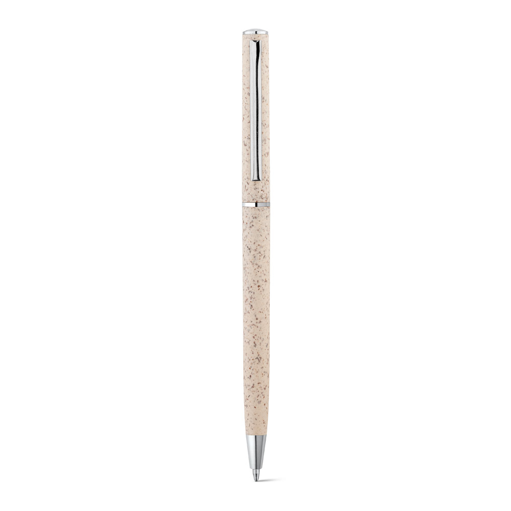 hi!dea 81203 - Stylo en fibre de paille de blé et ABS avec mécanisme twist
