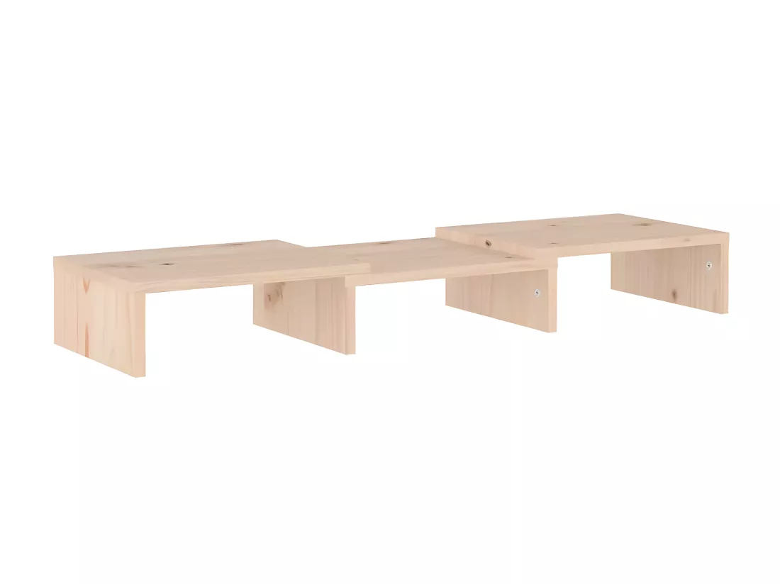 Support de moniteur 60x24x10,5 cm Bois de pin solide