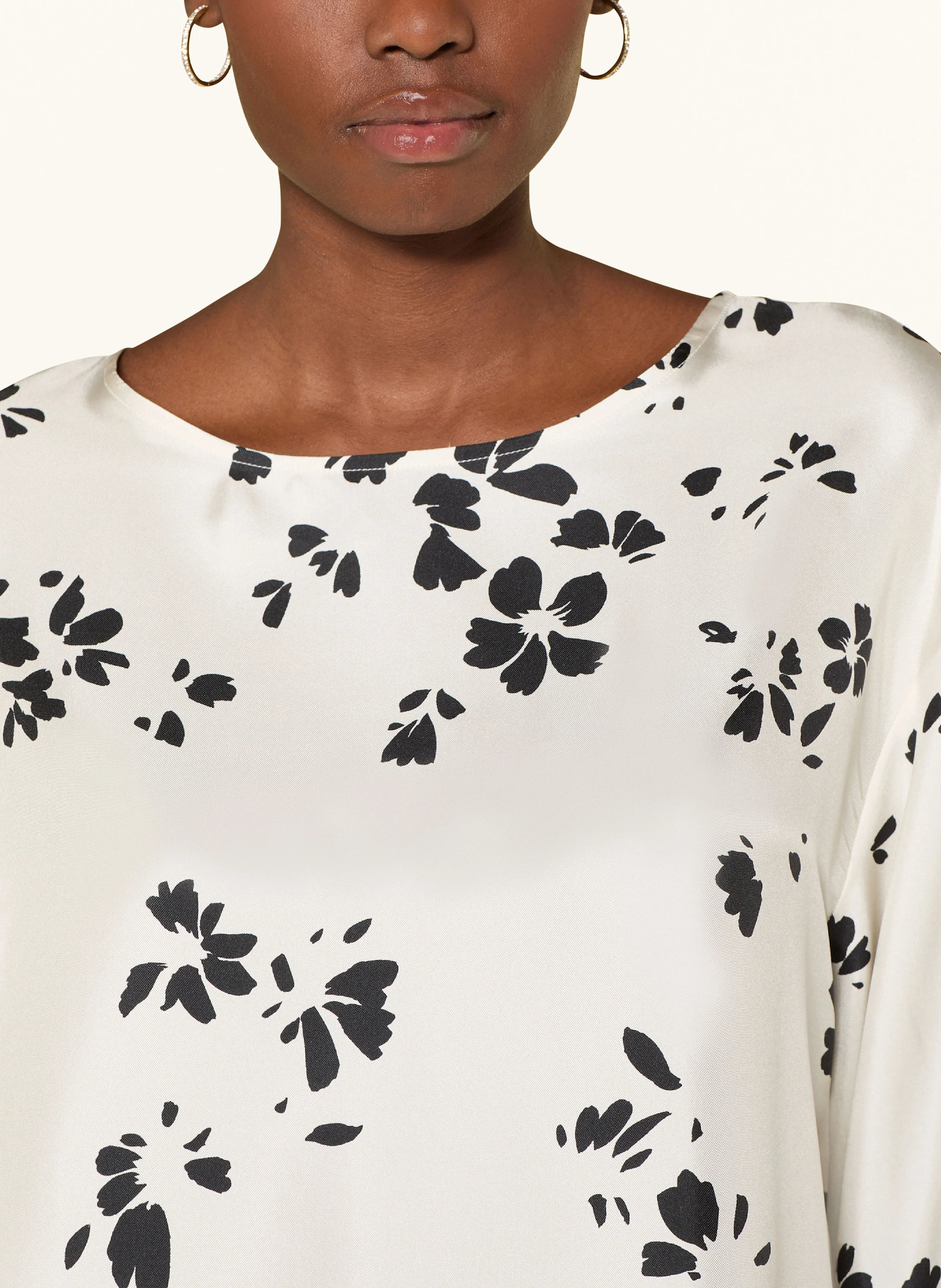 ROSSO35 Bluse aus Seide mit 3/4-Arm