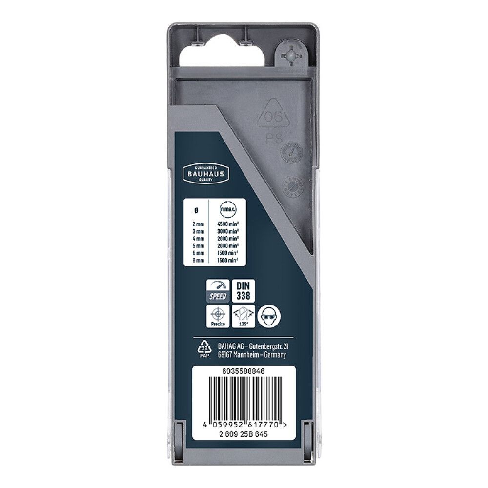 BORSETT CRAFTOMAT HSS-SPEED 2-8MM 6 DELER