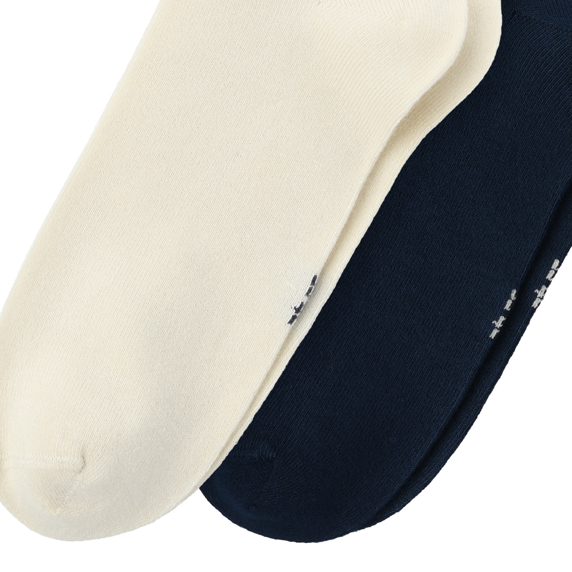 Gina Benotti 2 Paar Damen Soft-Socken mit Herz-Motiv dunkelblau / weiss