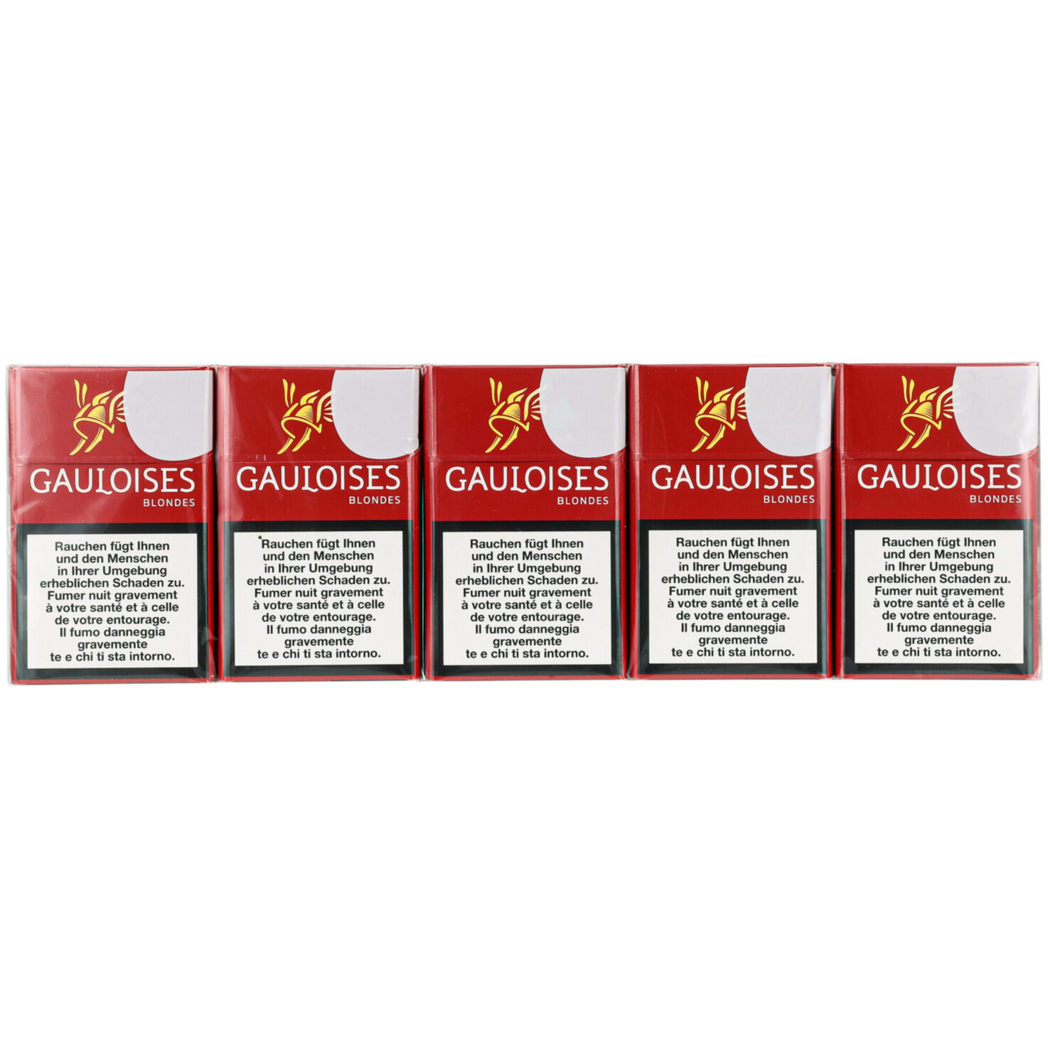 Gauloises Zigaretten Blondes Rouge Box Stange