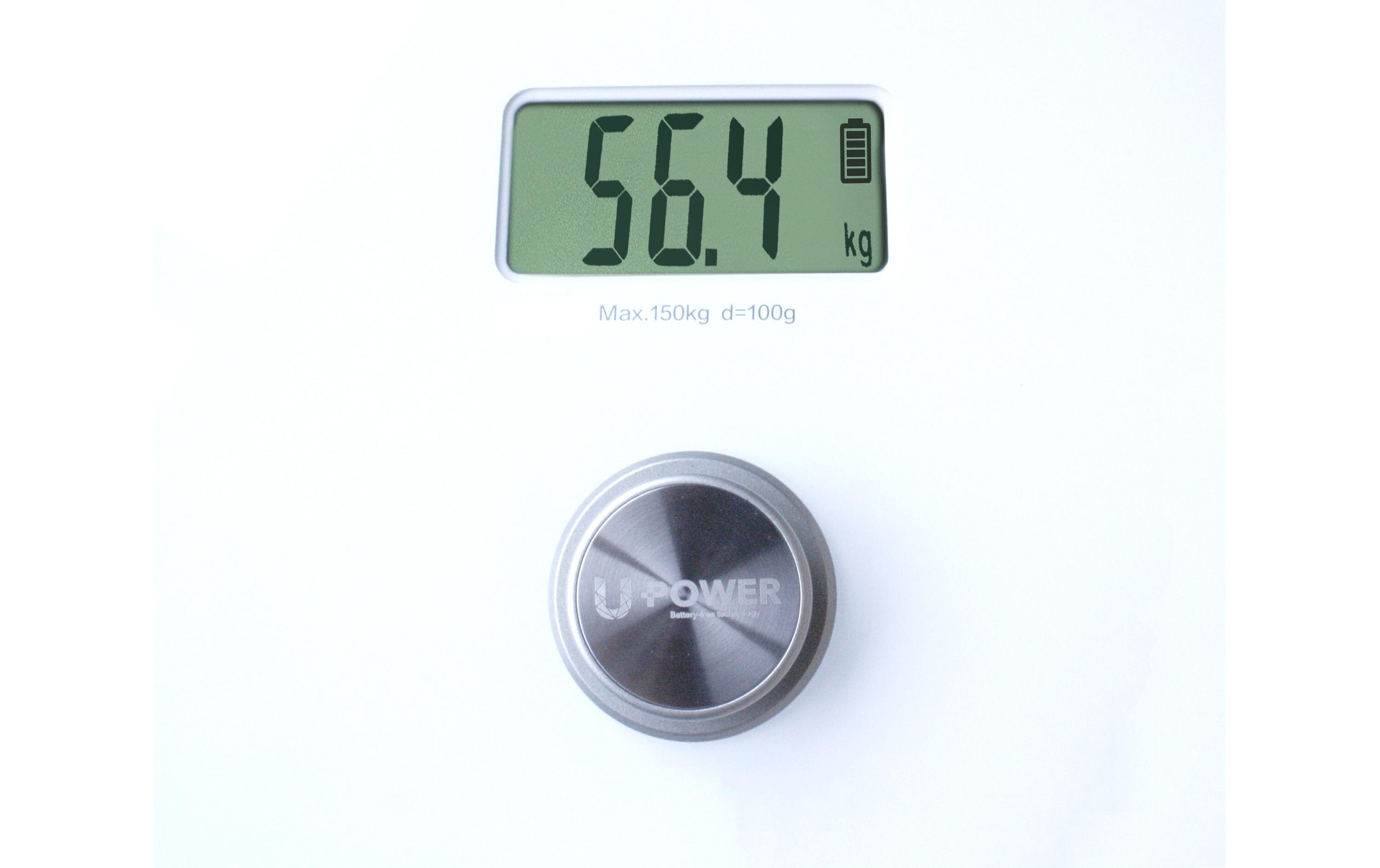 Personenwaage Dynamo Scale WeissKörperwaage mit Dynamo