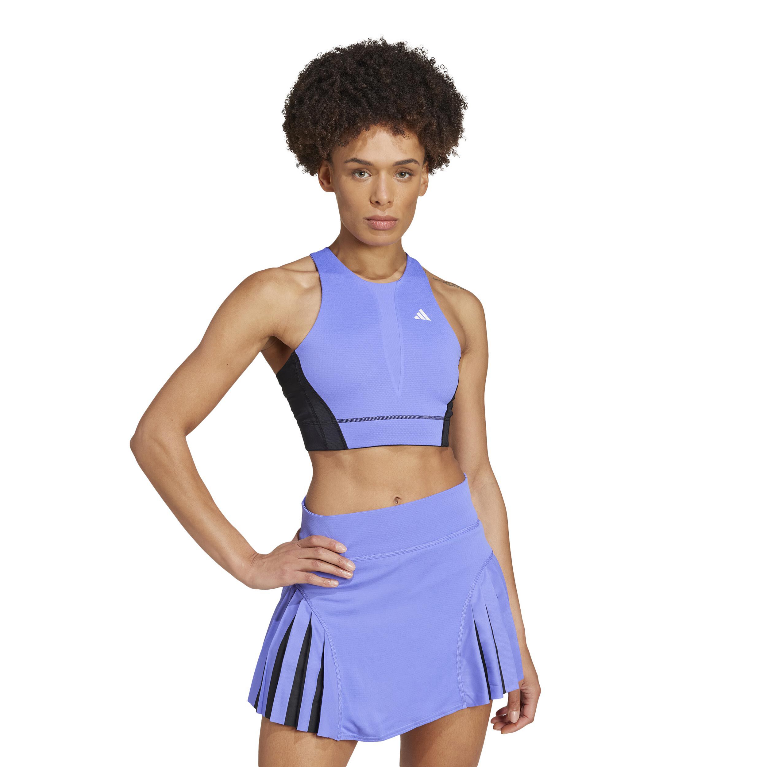adidas Crop Pro Débardeur Tank Top Femmes - Lilas , Multicouleur