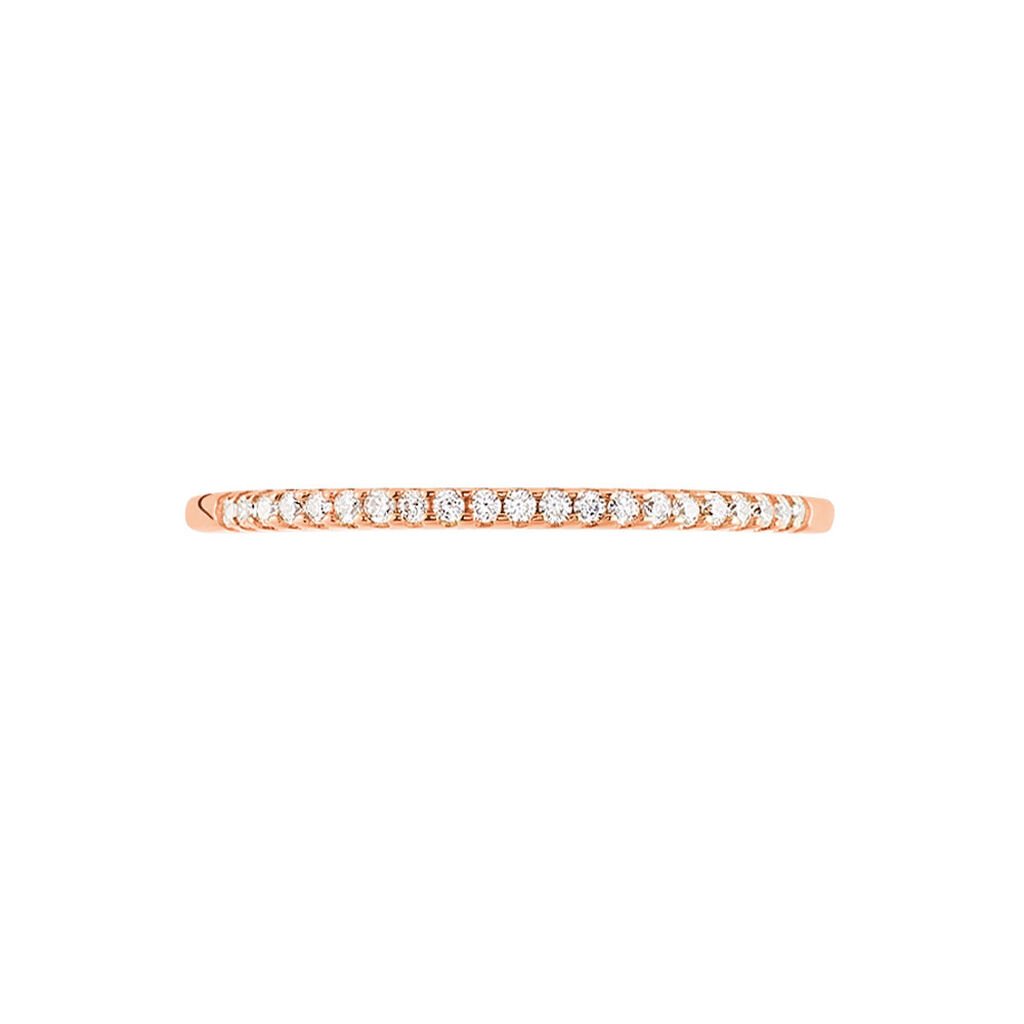 Bague Jaquelyn Argent Rose Oxyde De Zirconium