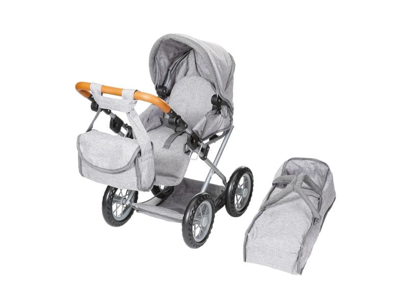 Knorrtoys Puppenwagen Ruby Stone Grey Puppenkombiwagen