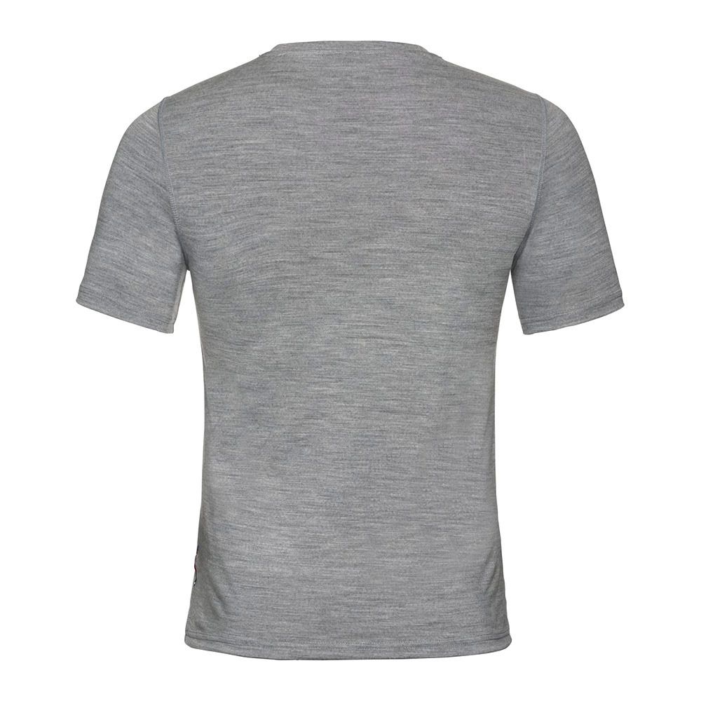 Odlo NATURAL 100 % MERINO WARM SUM - Sous-couche Homme grey melange/grey melange