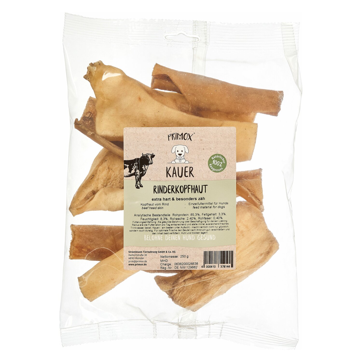 PRIMOX Rinderkopfhaut - 250g