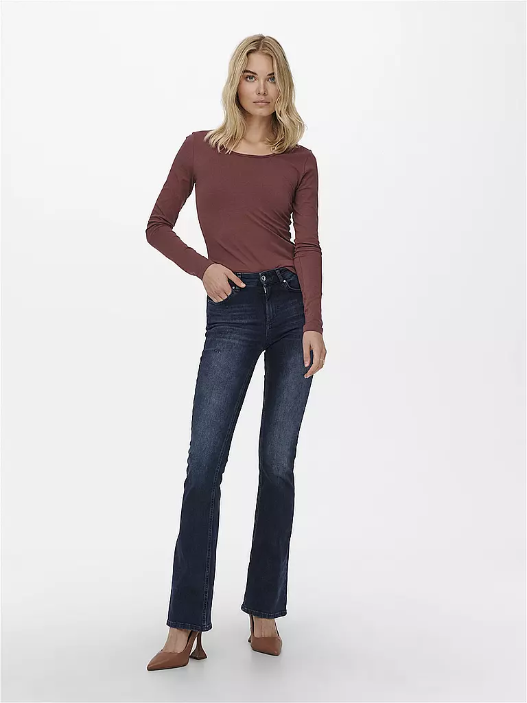 ONLY Jeans Flared ONLBLUSH dunkelblau