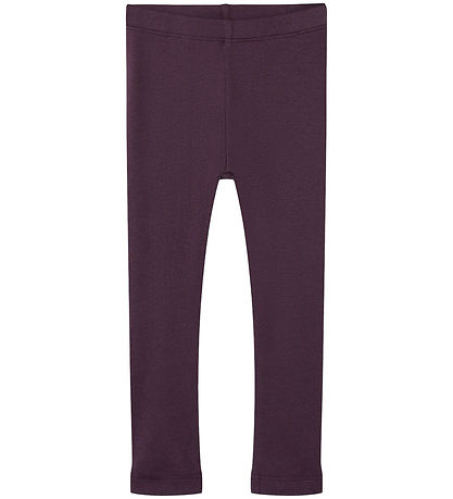 Name It Leggings - Rib - NmfKab - Plum Perfect