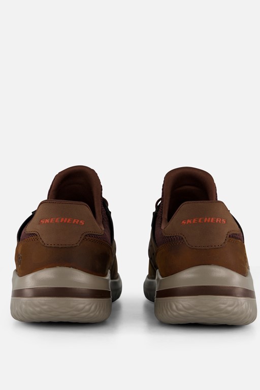 Skechers Delson 3.0 Ezra Sneakers bruin Leer