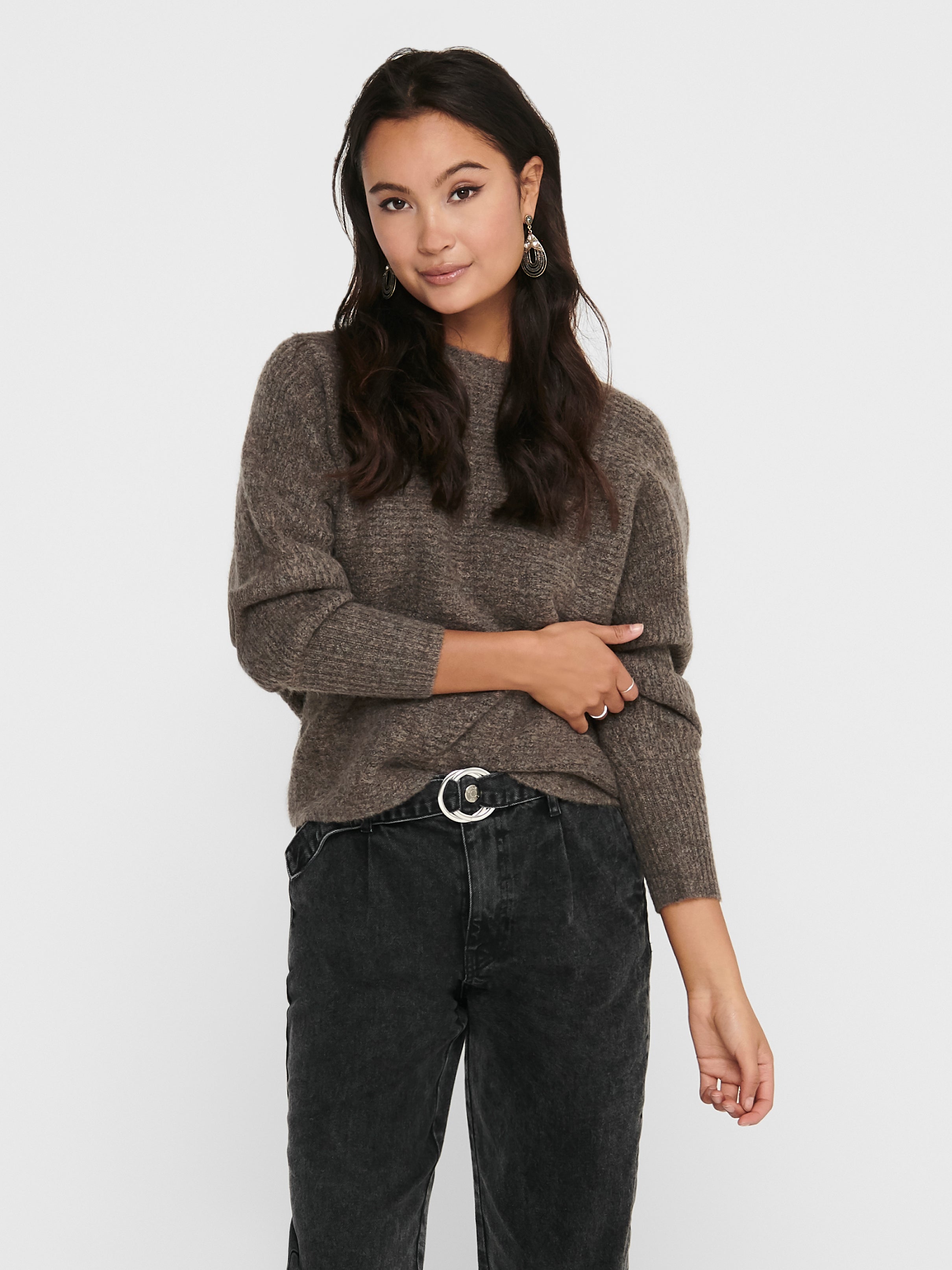 ONLDANIELLA Strickpullover Major Brown