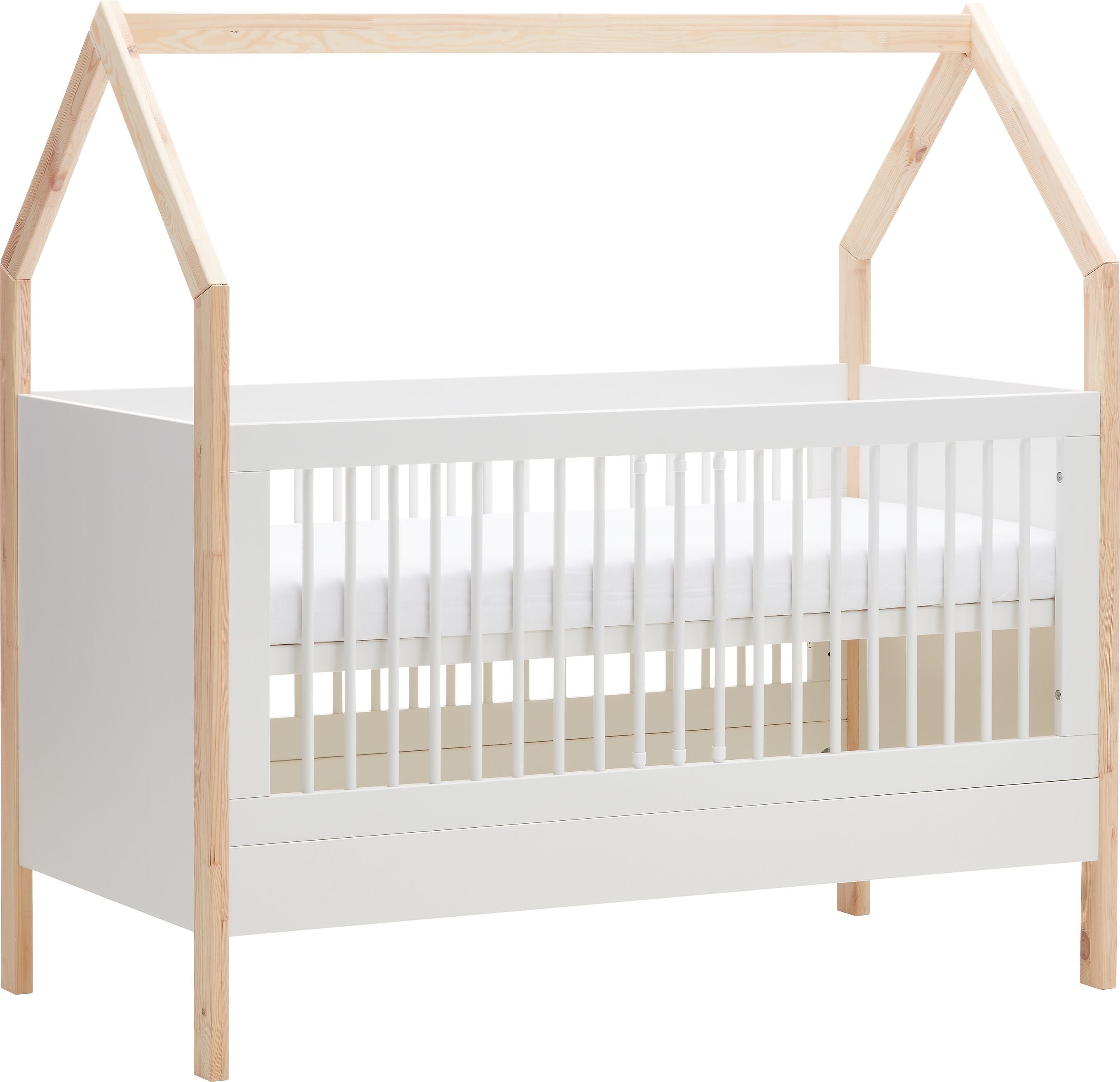 MIO Babybett - Weiss / B: 77.0 cm x T: 146.0 cm x H: 146.0 cm