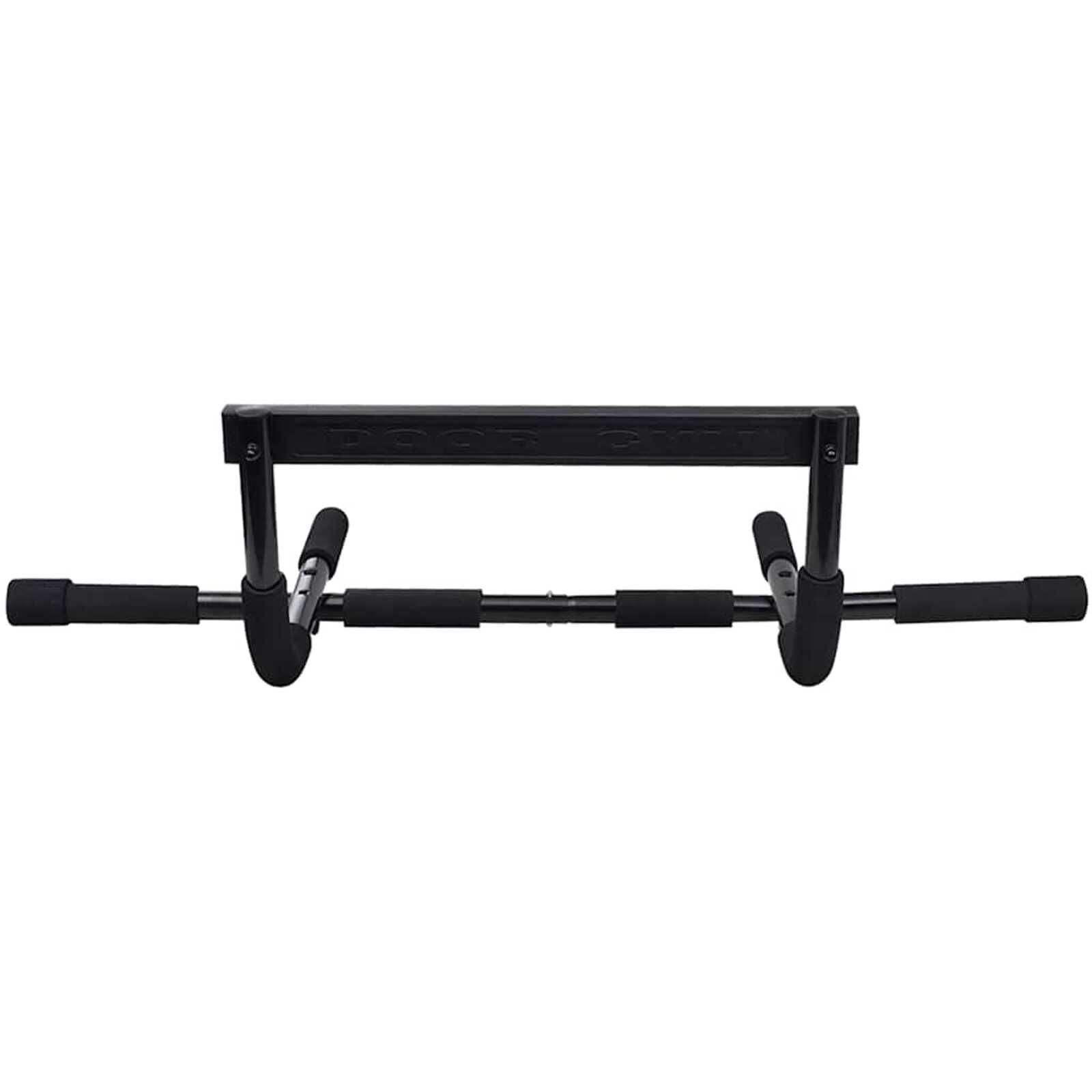 vidaXL Optrekstang Zwart 92 x 39 x 21,5 cm Staal