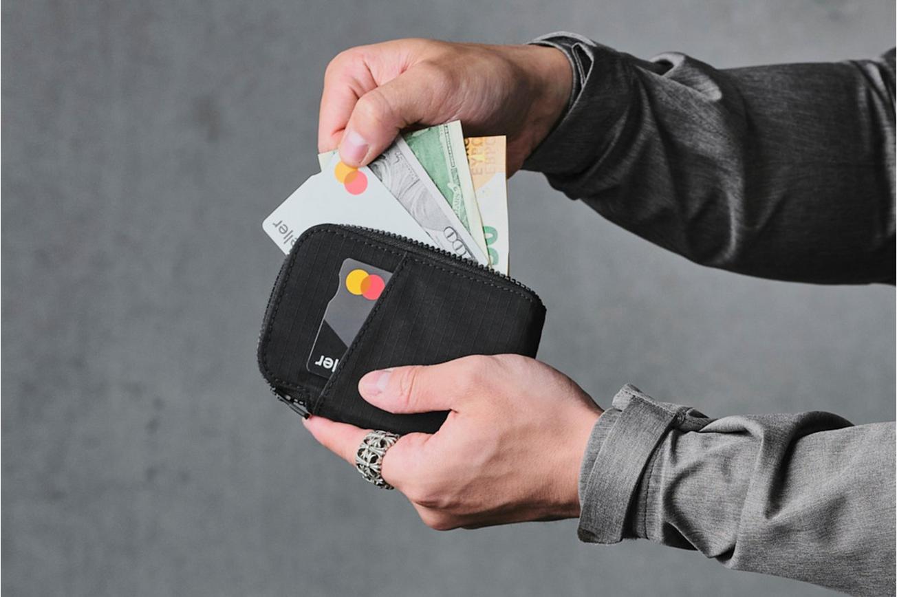 Alpaka Gear Zip Card Pouch AD010570218 Grey, Axoflux 210D, kaarthouder en pouch