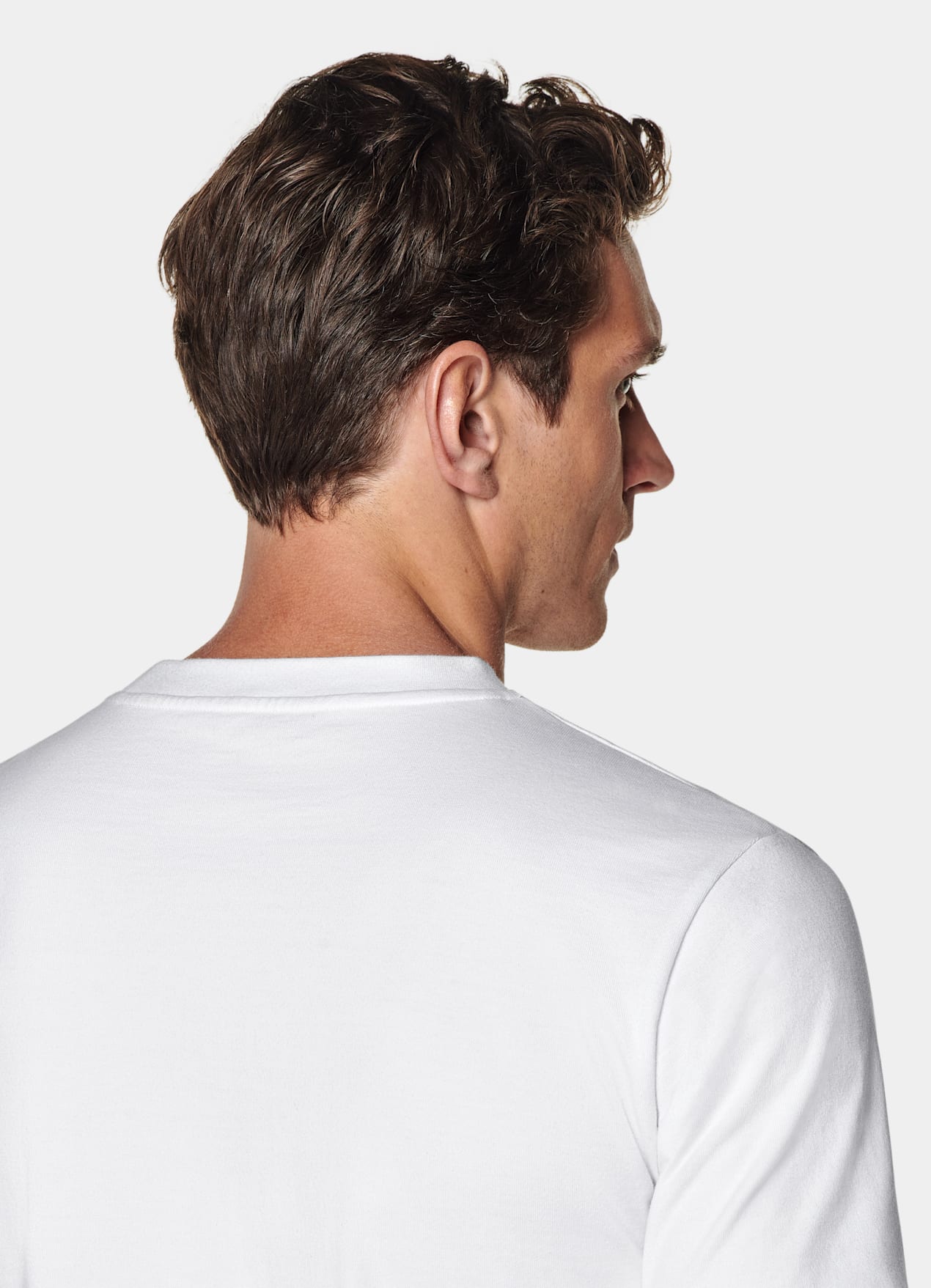 T-shirt col rond blanc