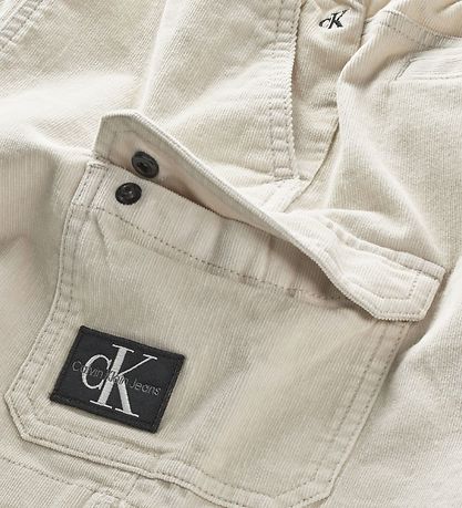Calvin Klein Rock - Corduroy Mini Skirt - Eierschale