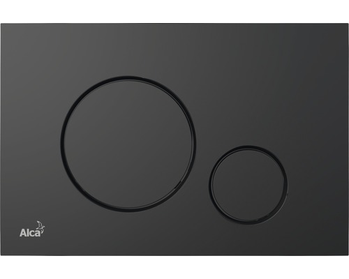 Alca actuatorplaat DUN plaat zwart mat / knop zwart mat M678
