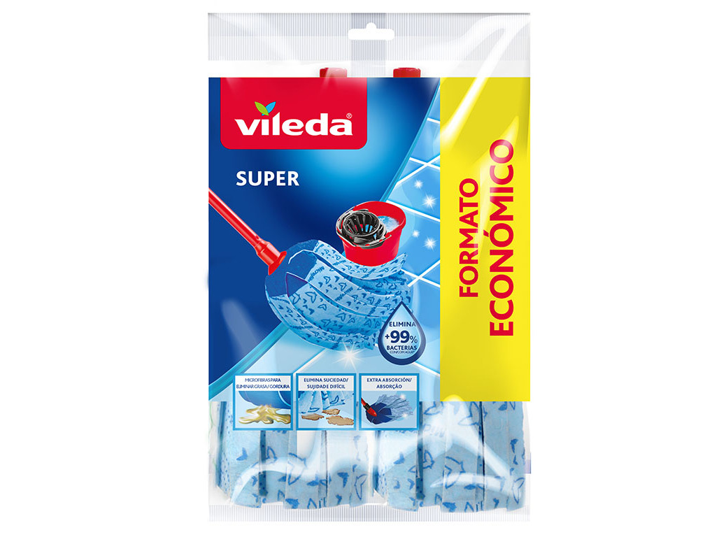 RECARGA ESFREGONA SUPER VILEDA PACK 2 UNIDADES