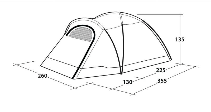 Outwell Cloud 4 Kuppelzelt für 4 Personen