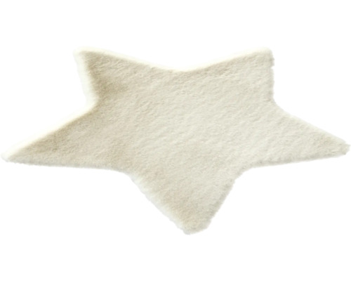 Romance Star vloerkleed, beige, 80x80 cm