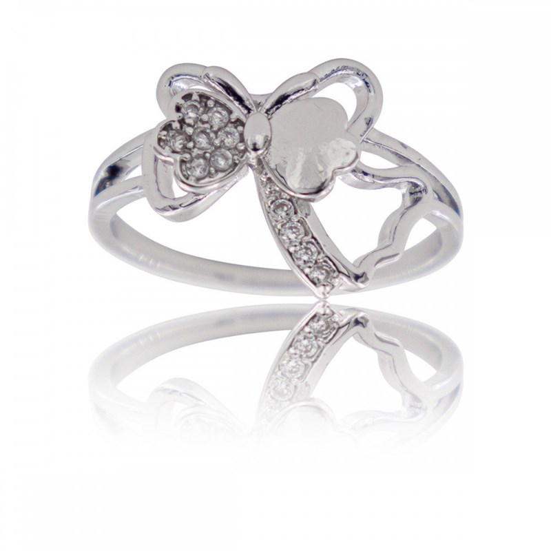 Bague Femme Rhodium Papillon KIRA