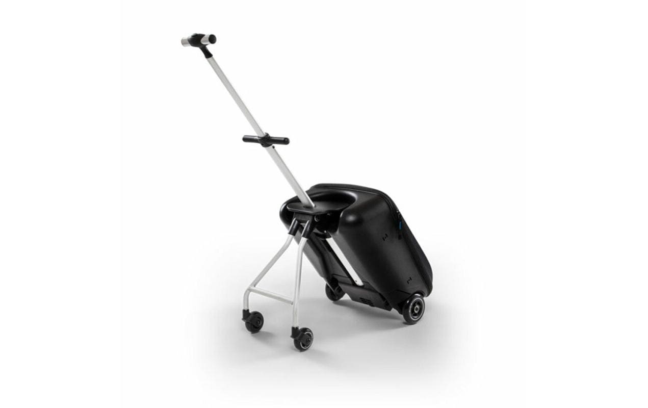Kinder-Reisekoffer Micro Luggage Eazy Schwarz<br>Koffer, Trolley und Buggy in einem