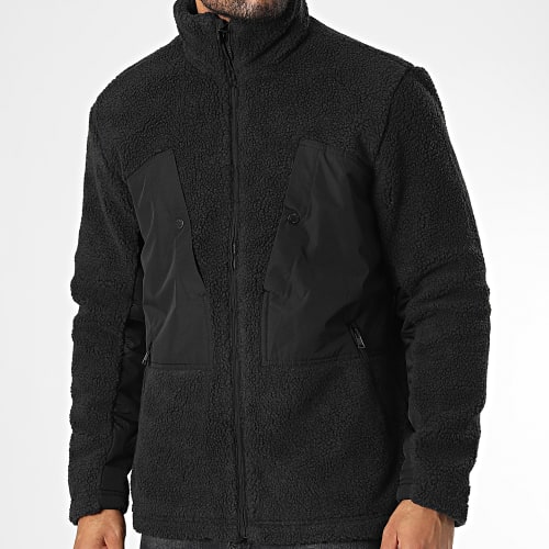 Veste Sherpa Zippée Villads Noir