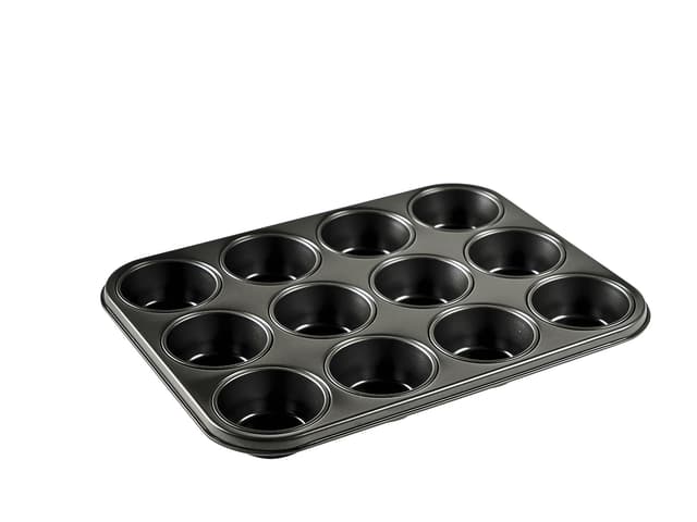 Blomsterbergs Muffinform til 12 stk. Black Steel
